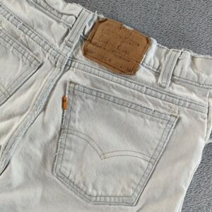Vintage 94s Levis 550 Jeans 32x34 (Fits 30x34) White Relaxed Wide Made in USA